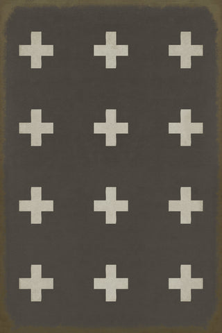 Vintage Vinyl Rug - Pattern 24 - Ionia