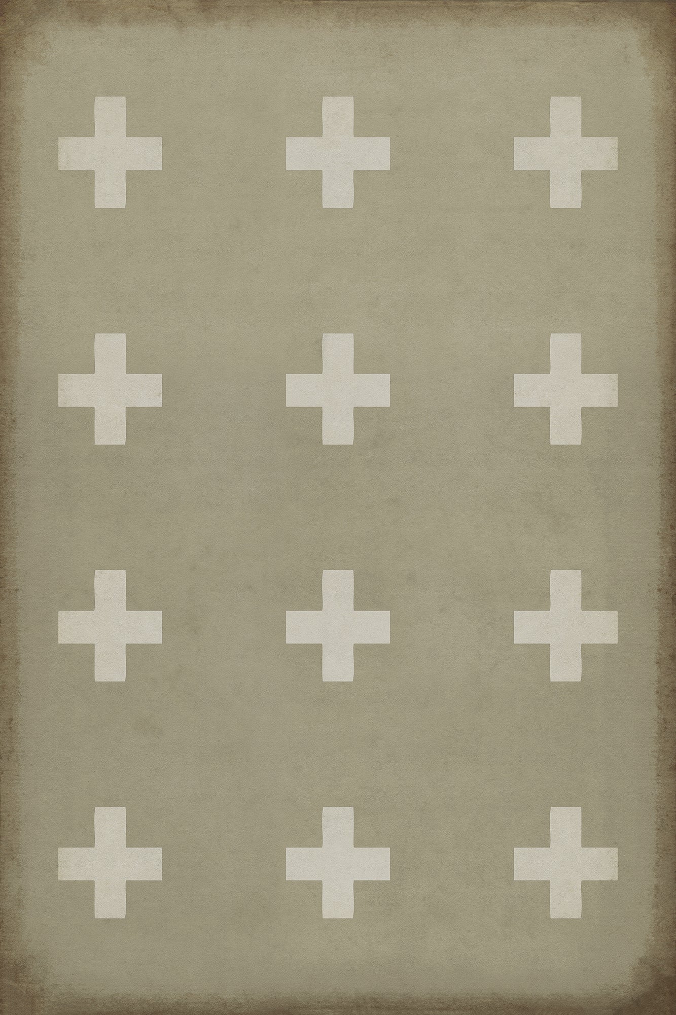 Vintage Vinyl Rug - Pattern 24 - Kalamos