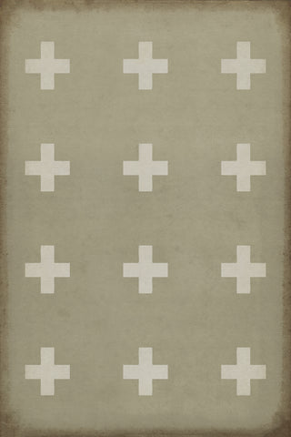 Vintage Vinyl Rug - Pattern 24 - Kalamos