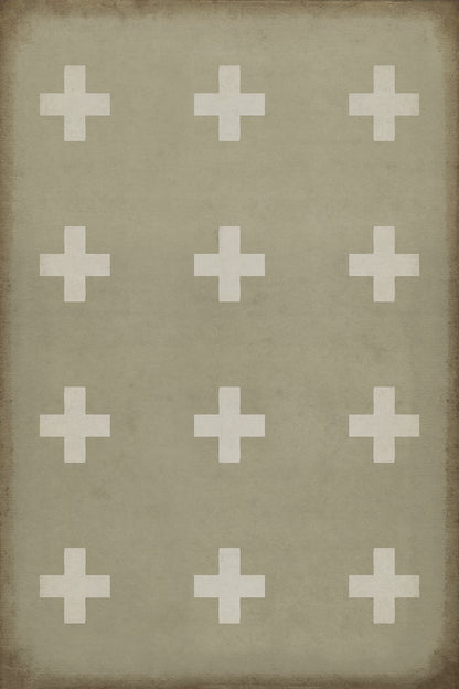 Vintage Vinyl Rug - Pattern 24 - Kalamos