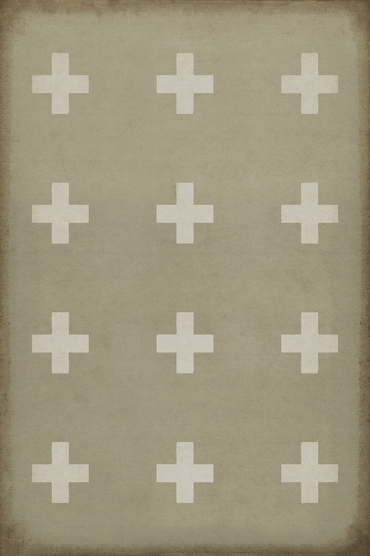 Vintage Vinyl Rug - Pattern 24 - Kalamos