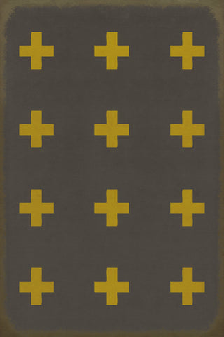 Vintage Vinyl Rug - Pattern 24 - Samos