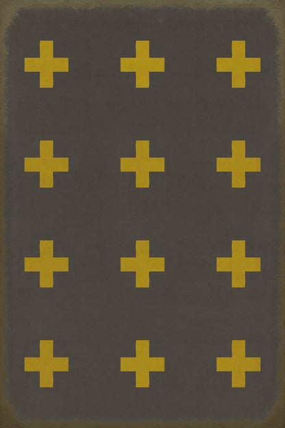 Vintage Vinyl Rug - Pattern 24 - Samos