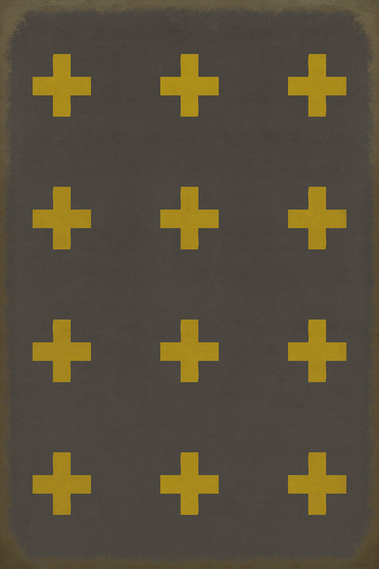 Vintage Vinyl Rug - Pattern 24 - Samos