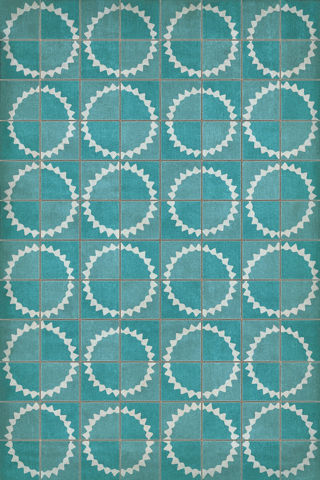 Vintage Vinyl Rug - Pattern 46 - Stellar
