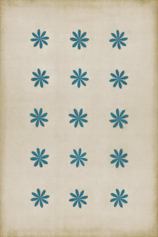 Vintage Vinyl Rug - Pattern 48 - Cloche