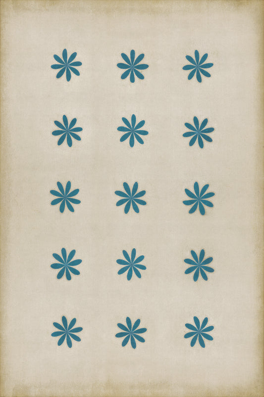 Vintage Vinyl Rug - Pattern 48 - Cloche