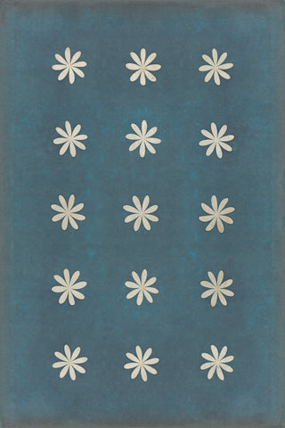 Vintage Vinyl Rug - Pattern 48 - Kibbutz