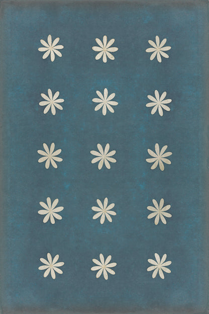 Vintage Vinyl Rug - Pattern 48 - Kibbutz