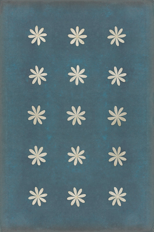 Vintage Vinyl Rug - Pattern 48 - Kibbutz