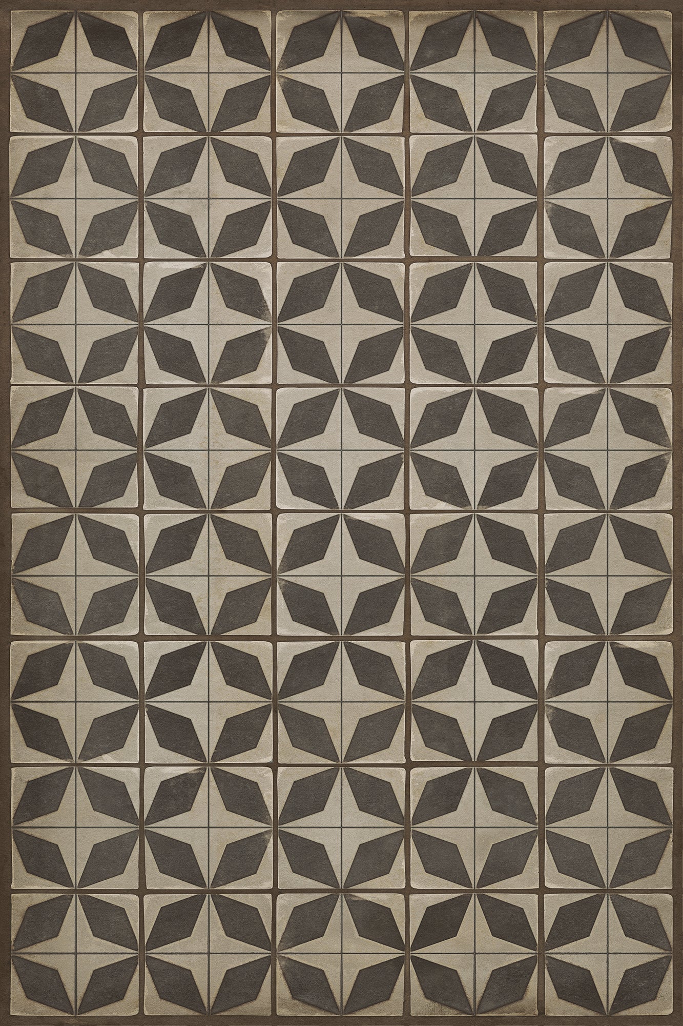 Vintage Vinyl Rug - Pattern 54 - Sputnik