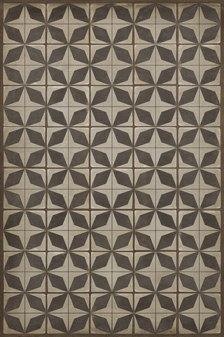 Vintage Vinyl Rug - Pattern 54 - Sputnik