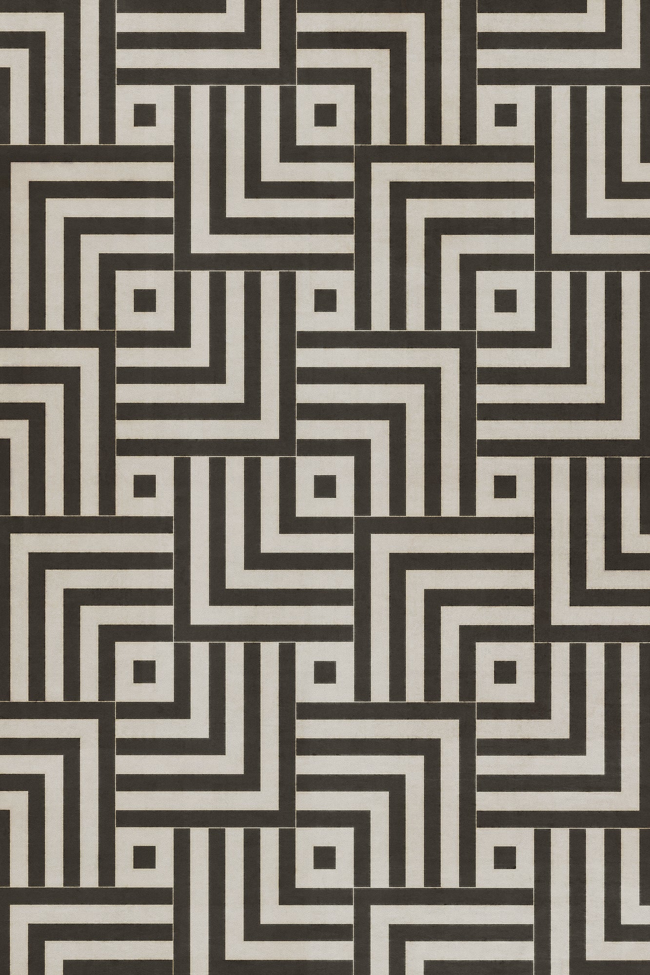 Vintage Vinyl Rug - Pattern 60 - Inversion