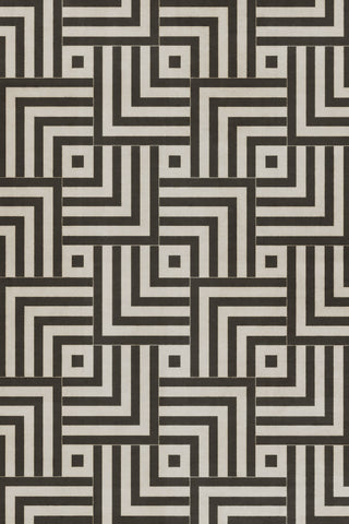 Vintage Vinyl Rug - Pattern 60 - Inversion