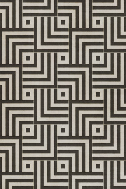 Vintage Vinyl Rug - Pattern 60 - Inversion