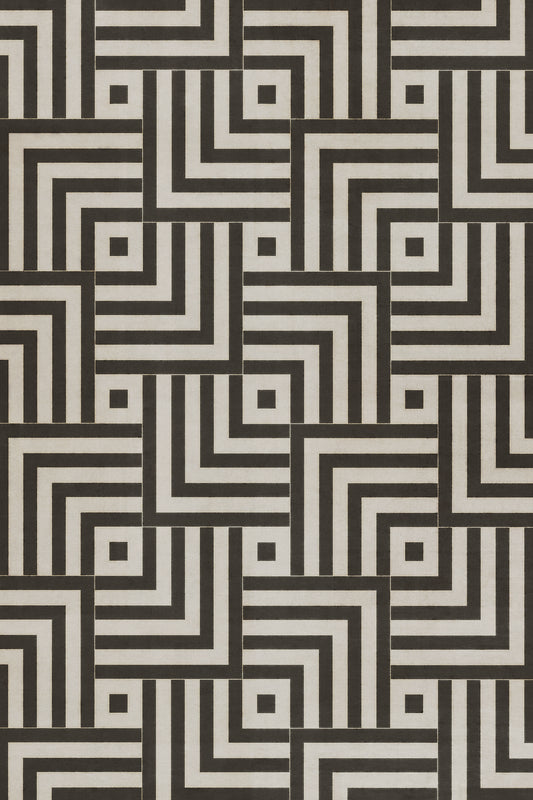 Vintage Vinyl Rug - Pattern 60 - Inversion