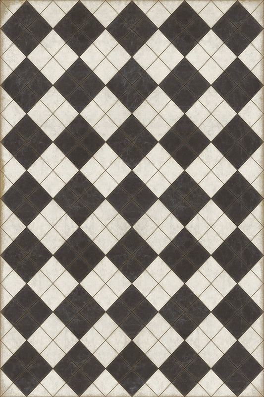 Vintage Vinyl Rug - Pattern 65 - High Fidelity