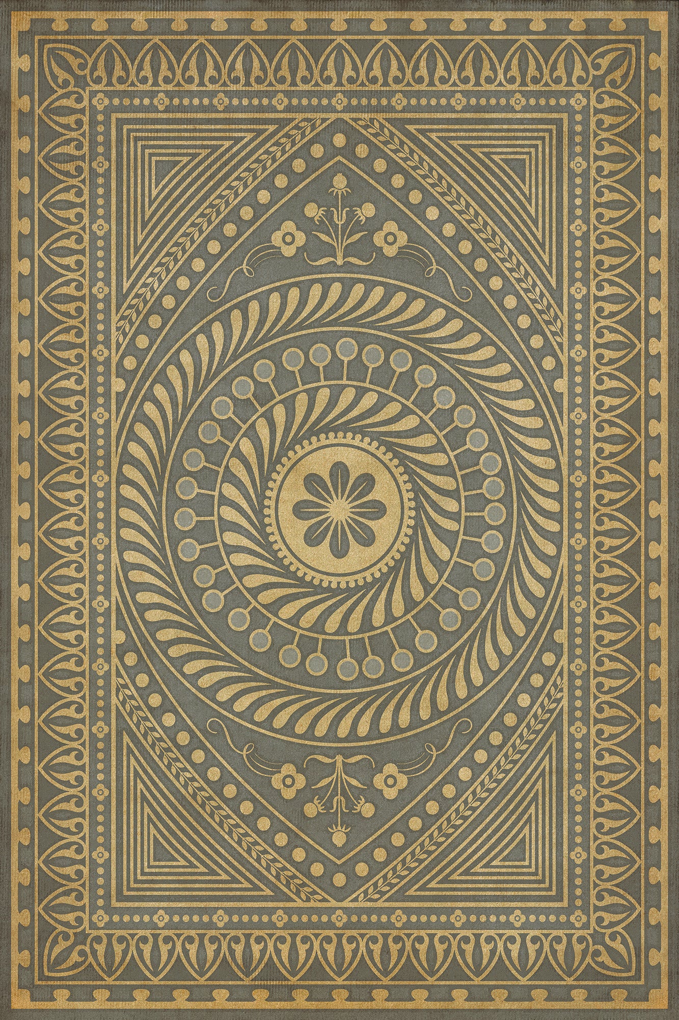 Vintage Vinyl Rug - Pattern 75 - Consult the Wise