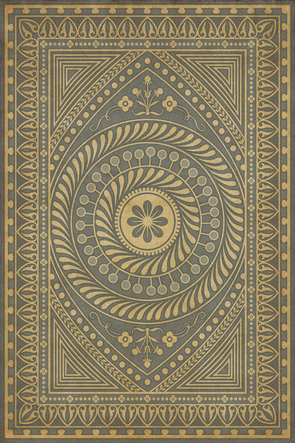 Vintage Vinyl Rug - Pattern 75 - Consult the Wise