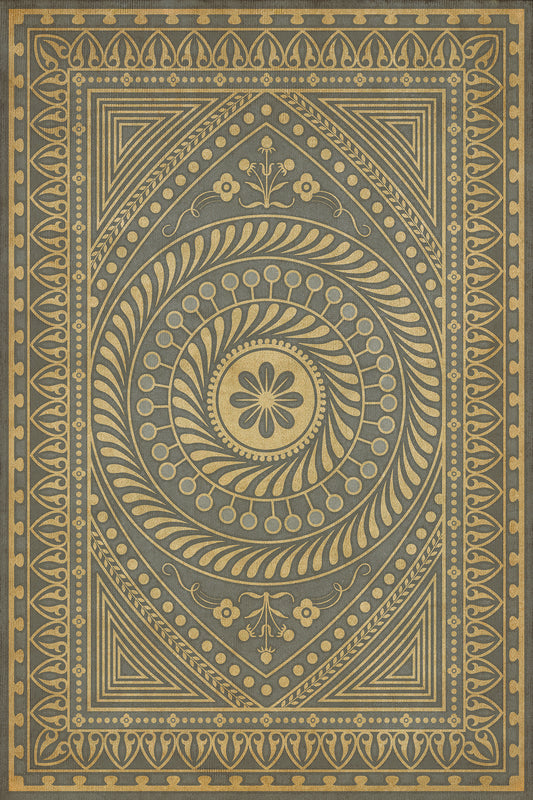 Vintage Vinyl Rug - Pattern 75 - Consult the Wise