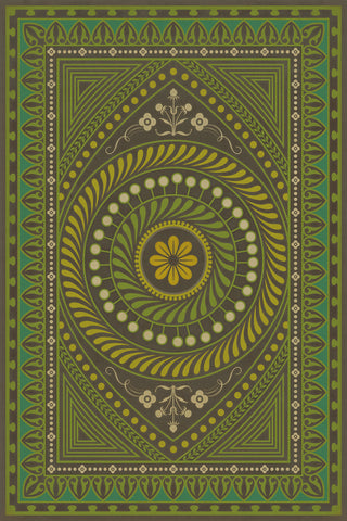 Vintage Vinyl Rug - Pattern 75 - Do Not Trust Wealth
