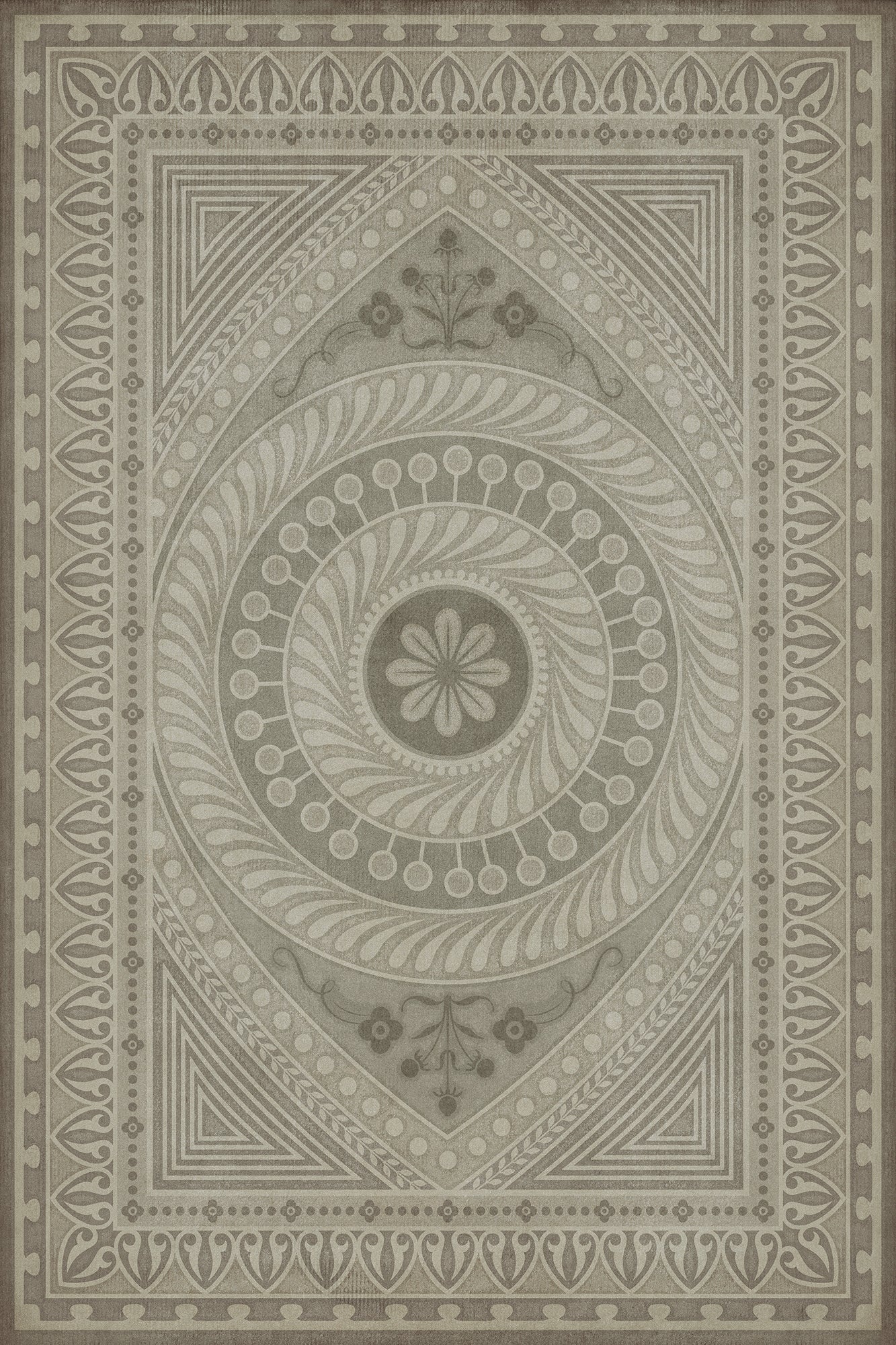 Vintage Vinyl Rug - Pattern 75 - Practice What is Just