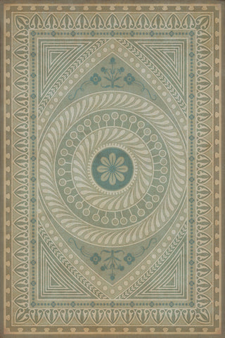 Vintage Vinyl Rug - Pattern 75 - Think as a Mortal