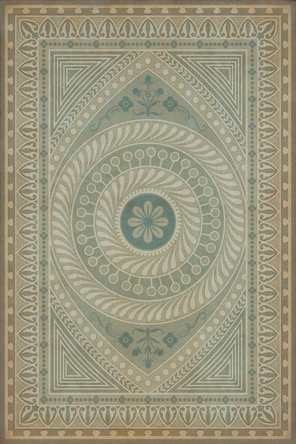 Vintage Vinyl Rug - Pattern 75 - Think as a Mortal