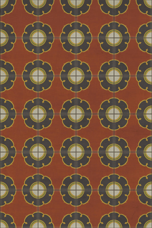 Vintage Vinyl Rug - Pattern 78 - Cabaret