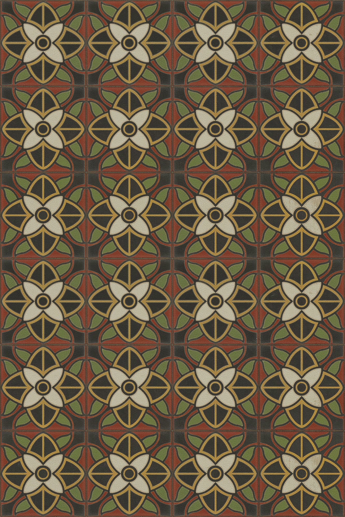 Vintage Vinyl Rug - Pattern 80 - Sophia Loren