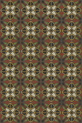 Vintage Vinyl Rug - Pattern 80 - Sophia Loren