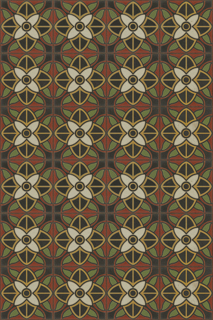 Vintage Vinyl Rug - Pattern 80 - Sophia Loren