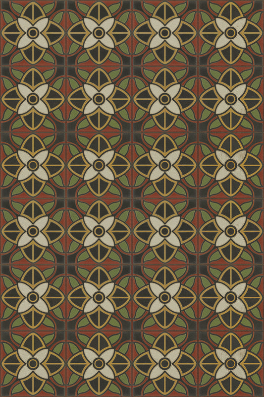 Vintage Vinyl Rug - Pattern 80 - Sophia Loren