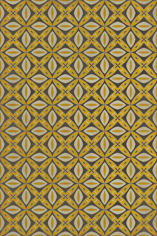 Vintage Vinyl Rug - Pattern 82 - Canary Robb
