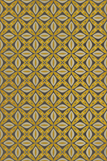 Vintage Vinyl Rug - Pattern 82 - Canary Robb