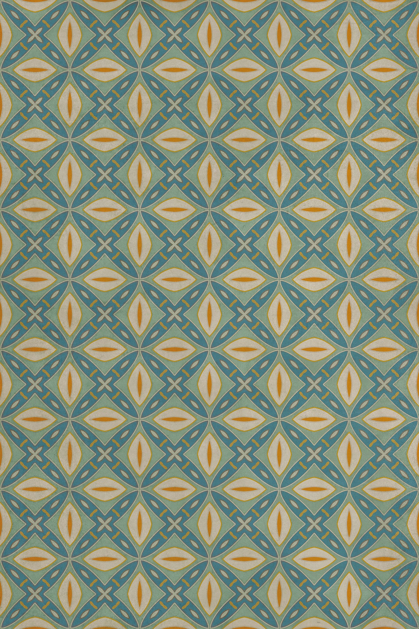 Vintage Vinyl Rug - Pattern 82 - Darling