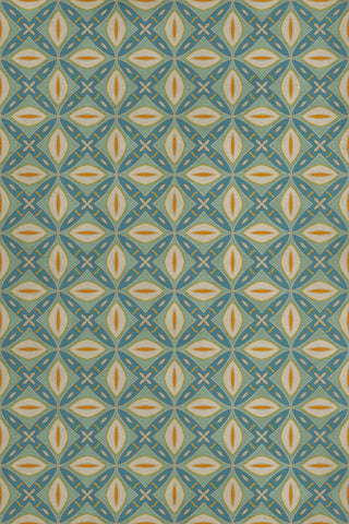 Vintage Vinyl Rug - Pattern 82 - Darling