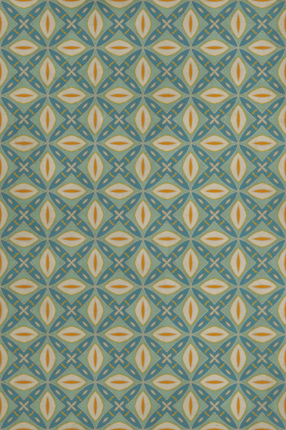 Vintage Vinyl Rug - Pattern 82 - Darling