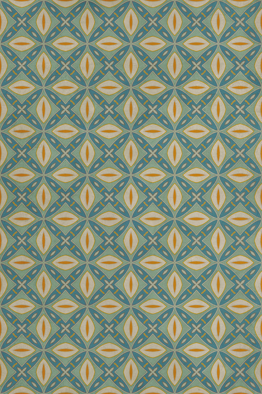 Vintage Vinyl Rug - Pattern 82 - Darling