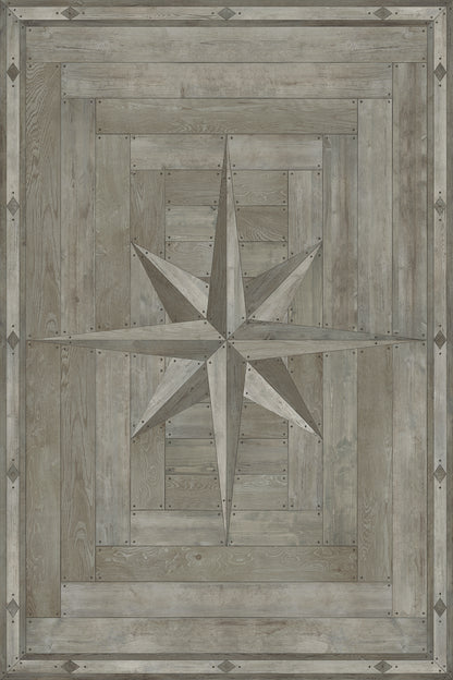 Vintage Vinyl Rug - 18th Century Joinery - A Forest Grove