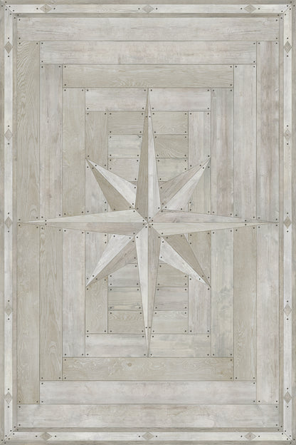 Vintage Vinyl Rug - 18th Century Joinery - Everlasting Grain
