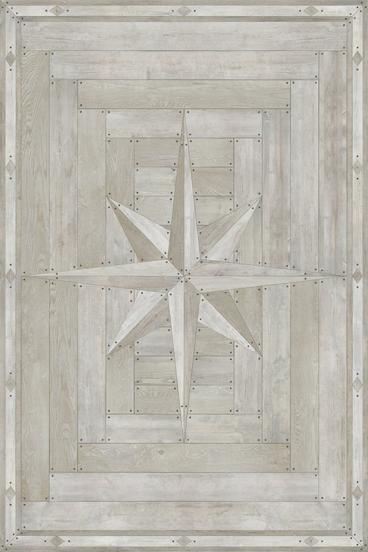 Vintage Vinyl Rug - 18th Century Joinery - Everlasting Grain