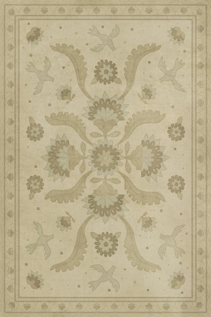 Vintage Vinyl Rug - Applique - A Way to Mend
