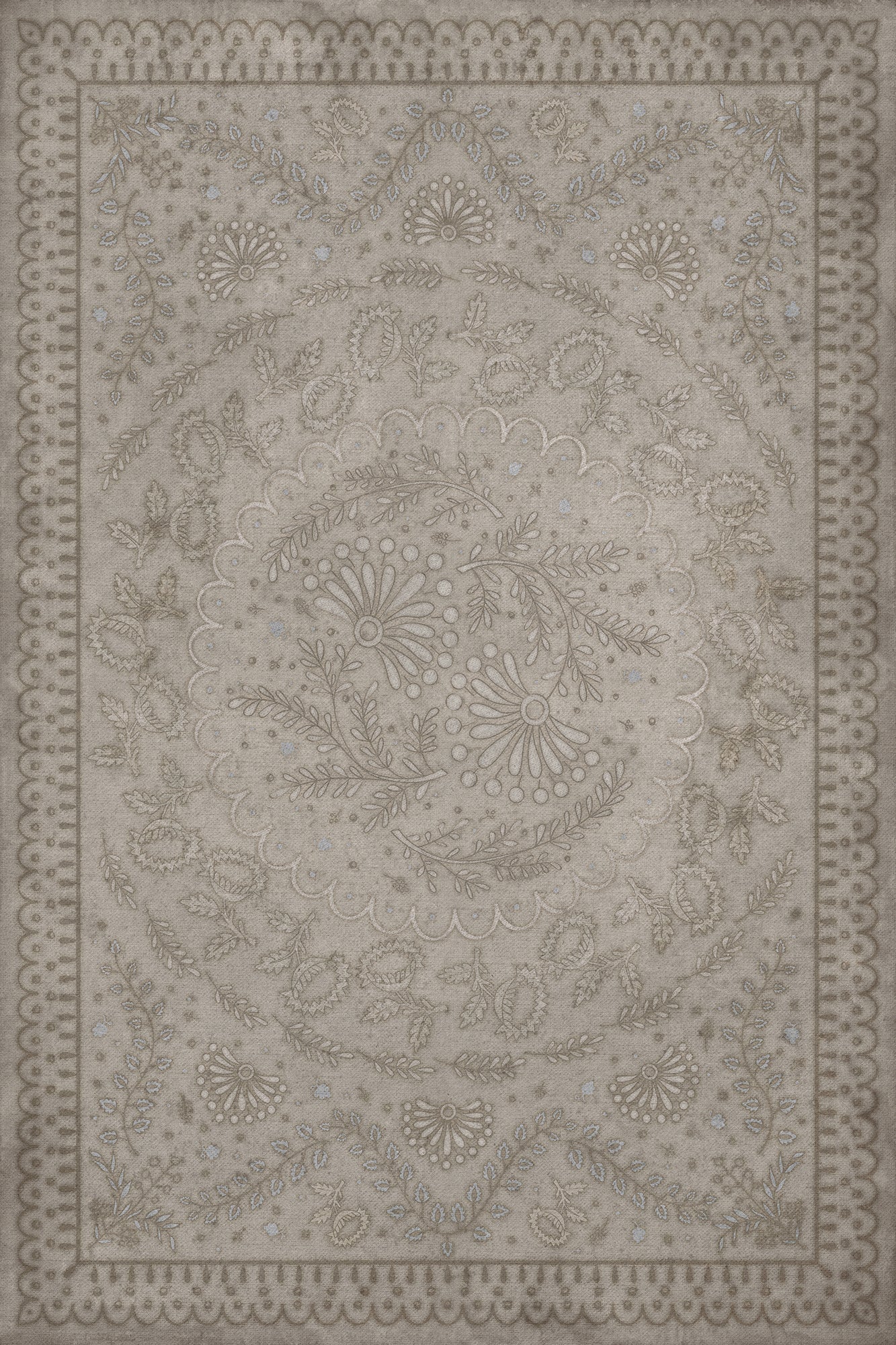 Vintage Vinyl Rug - Cozens - The Foggy Foggy Dew