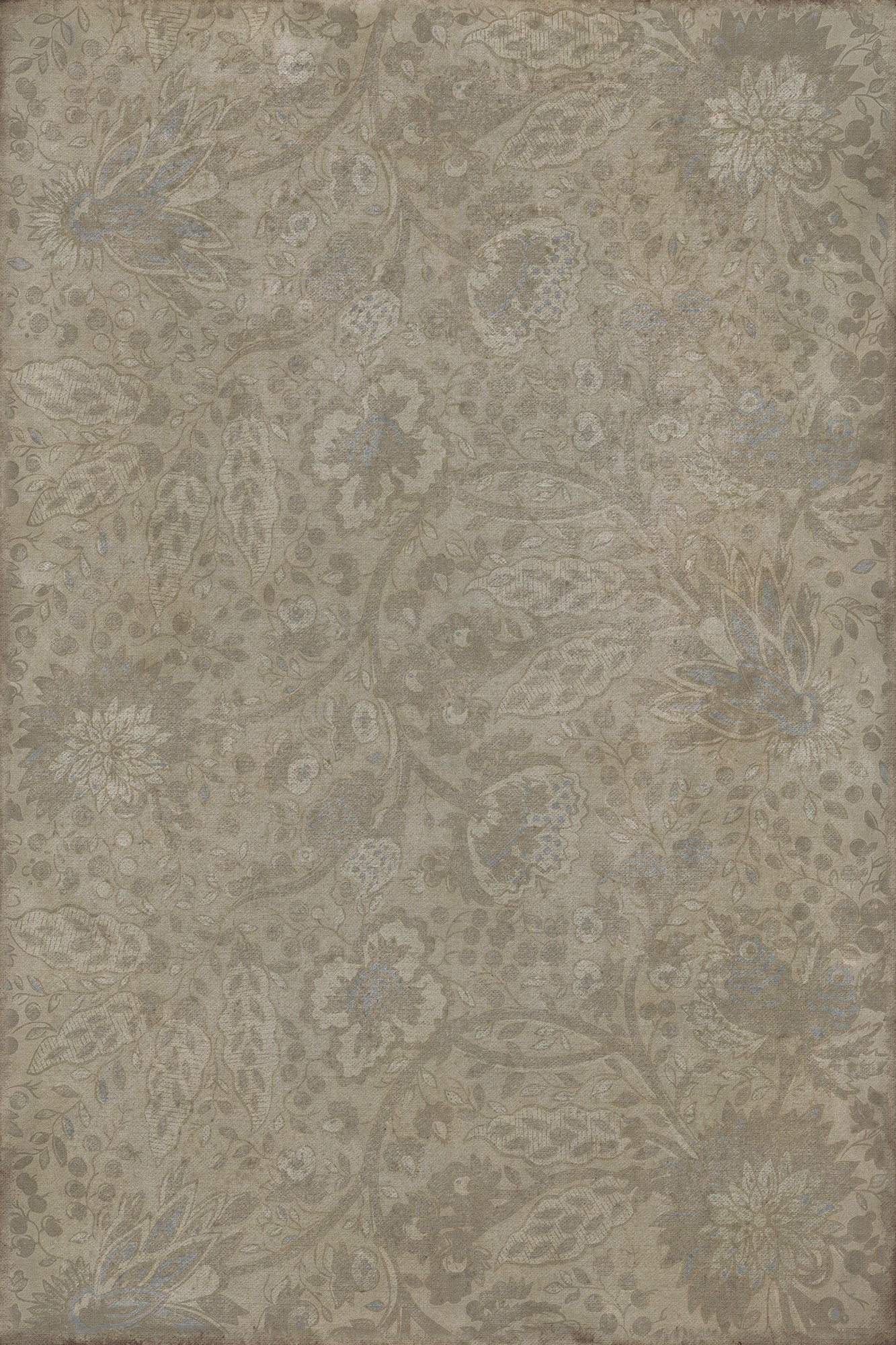 Vintage Vinyl Rug - Garden Gate - I robbed the Woods