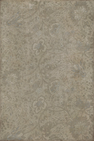 Vintage Vinyl Rug - Garden Gate - I robbed the Woods