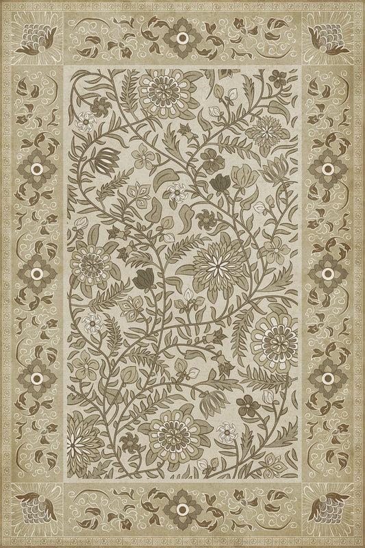 Vintage Vinyl Rug - Indian Quilt - Ahmedabad