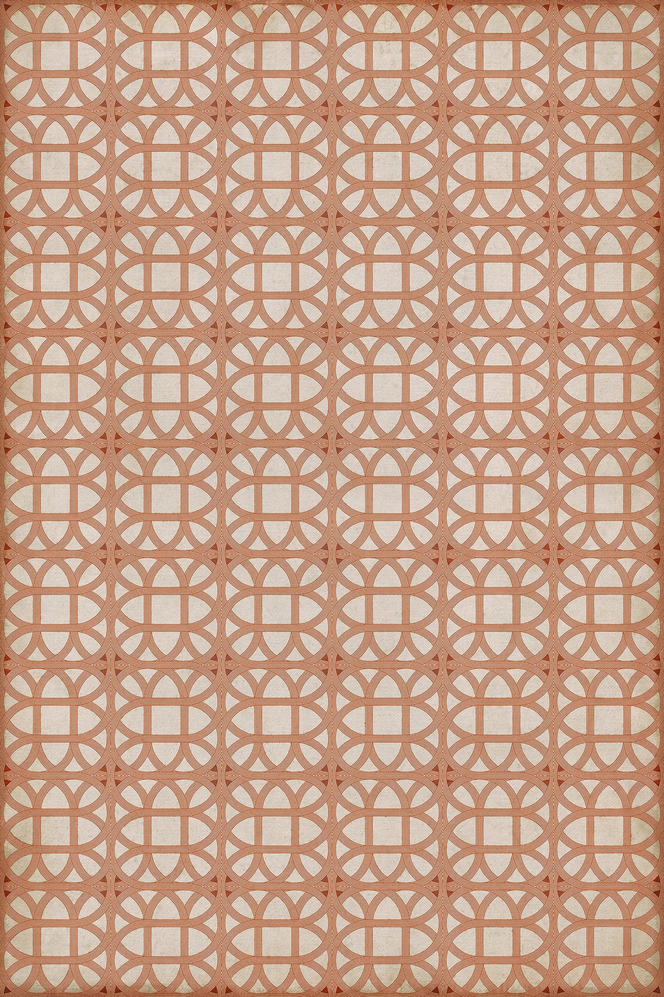 Vintage Vinyl Rug - Lamerie Lattice - Hester Bateman