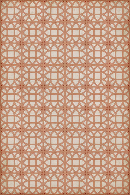 Vintage Vinyl Rug - Lamerie Lattice - Hester Bateman