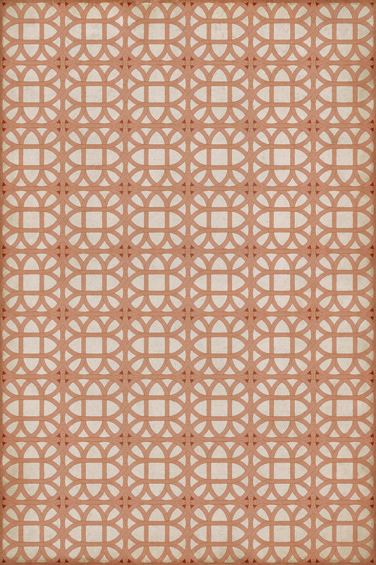 Vintage Vinyl Rug - Lamerie Lattice - Hester Bateman